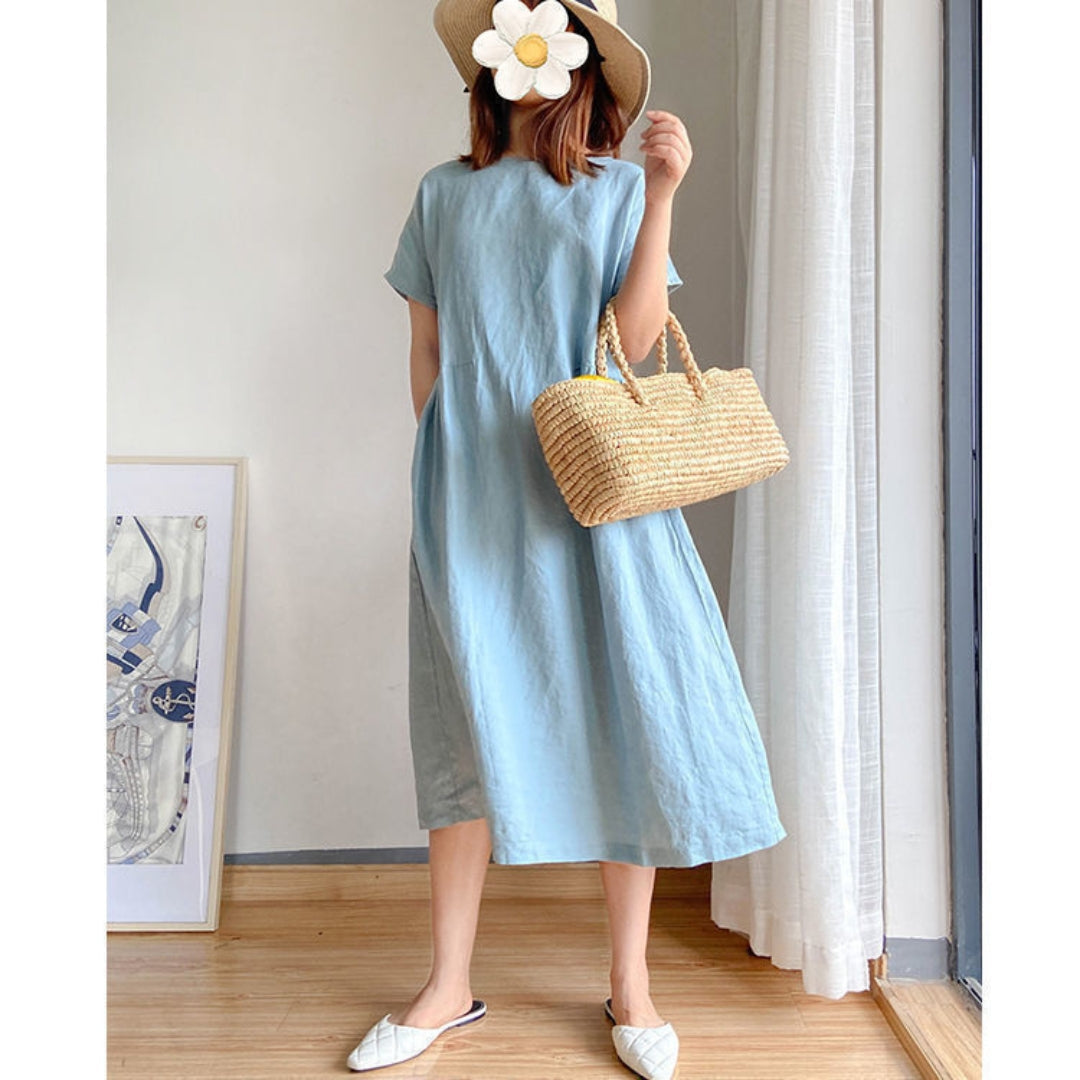 Women's Chic Short Sleeve Sundress