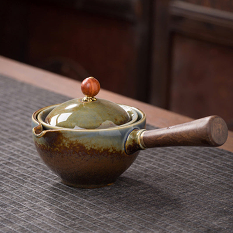 Traditional Chinese Ceramic Tea Set with Infuser