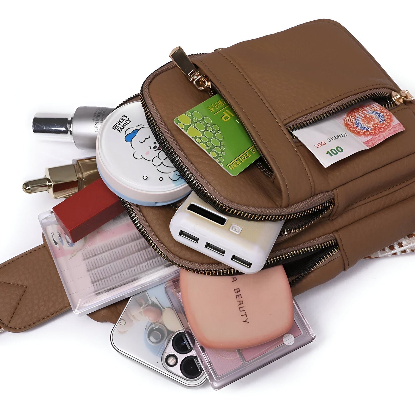Women's shoulder bag Small Practical with many compartments