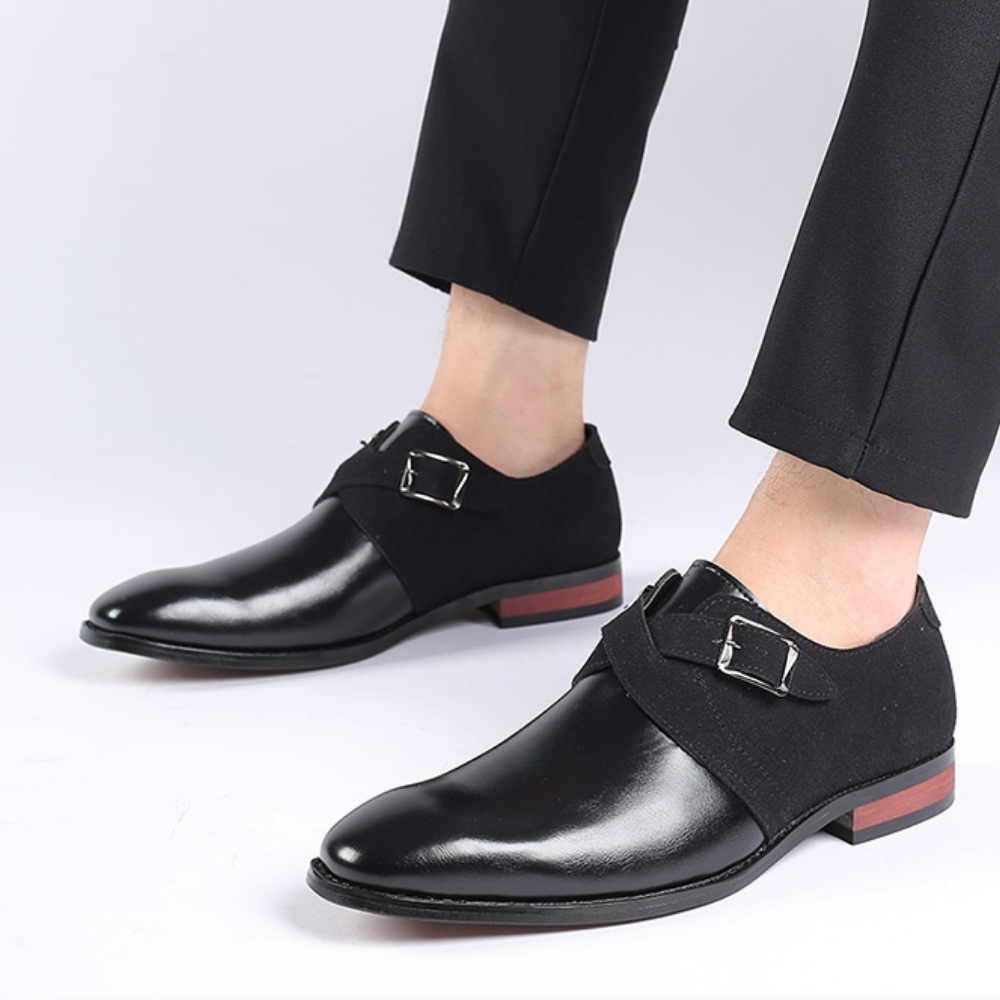 Aurelio | Derby Shoes – Leather Slip-On Dress Shoes with Cushioned Comfort