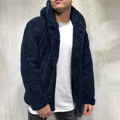 Soft Fleece Hoodie Sweater Men