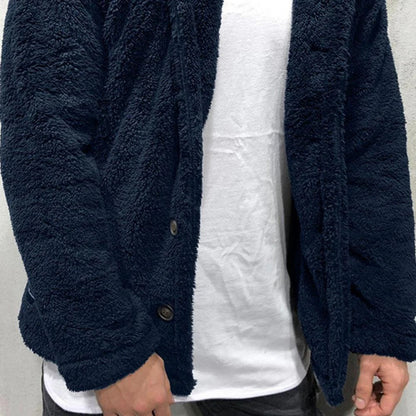 Soft Fleece Hoodie Sweater Men