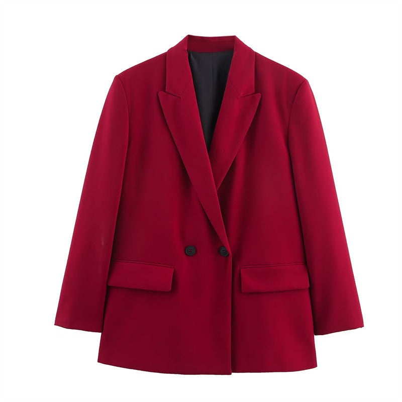 Jane | Women’s Hip-Length Wool Cape Coat – Loose Fit Design with Lapel Collar and Button Front for Stylish Outfits
