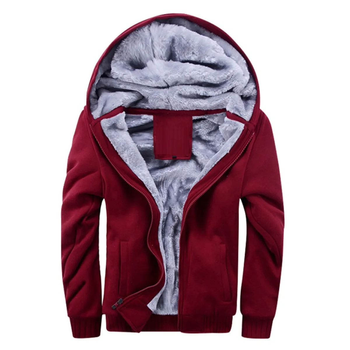 Men's Cozy Thick Fleece Hooded Jacket