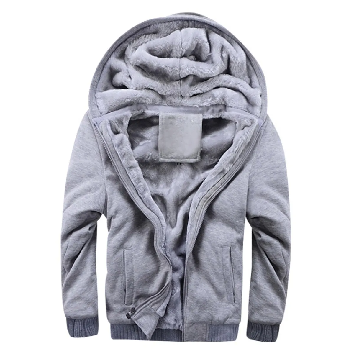 Men's Cozy Thick Fleece Hooded Jacket