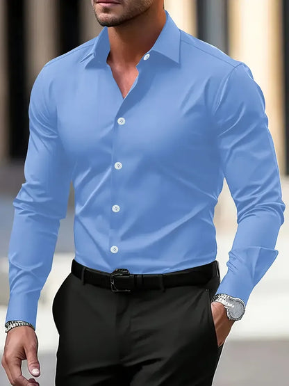 The Kensington Satin Cotton Men’s Formal Shirt