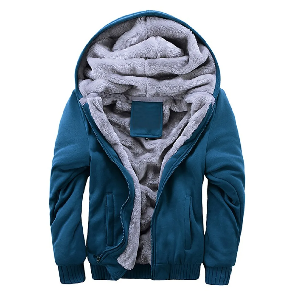 Men's Cozy Thick Fleece Hooded Jacket