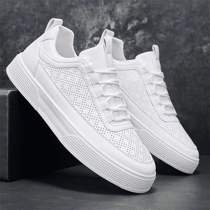 Liam - Lightweight White Trainers Men