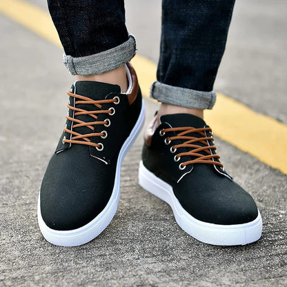 Lightweight Low-Top Canvas Office Shoes Men