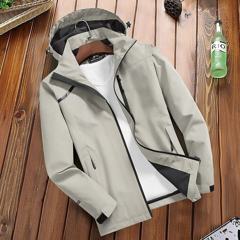 Warm Waterproof Mens Long Jacket For Winter