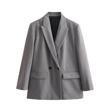 Jane | Women’s Hip-Length Wool Cape Coat – Loose Fit Design with Lapel Collar and Button Front for Stylish Outfits