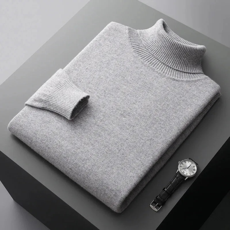 Soft Knit Turtleneck Sweater Men