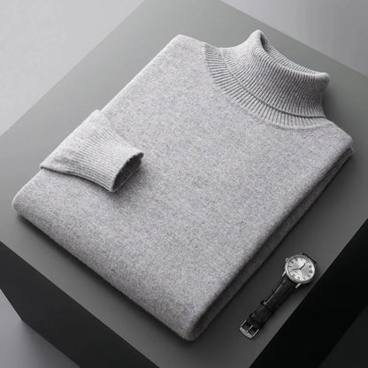 Soft Knit Turtleneck Sweater Men
