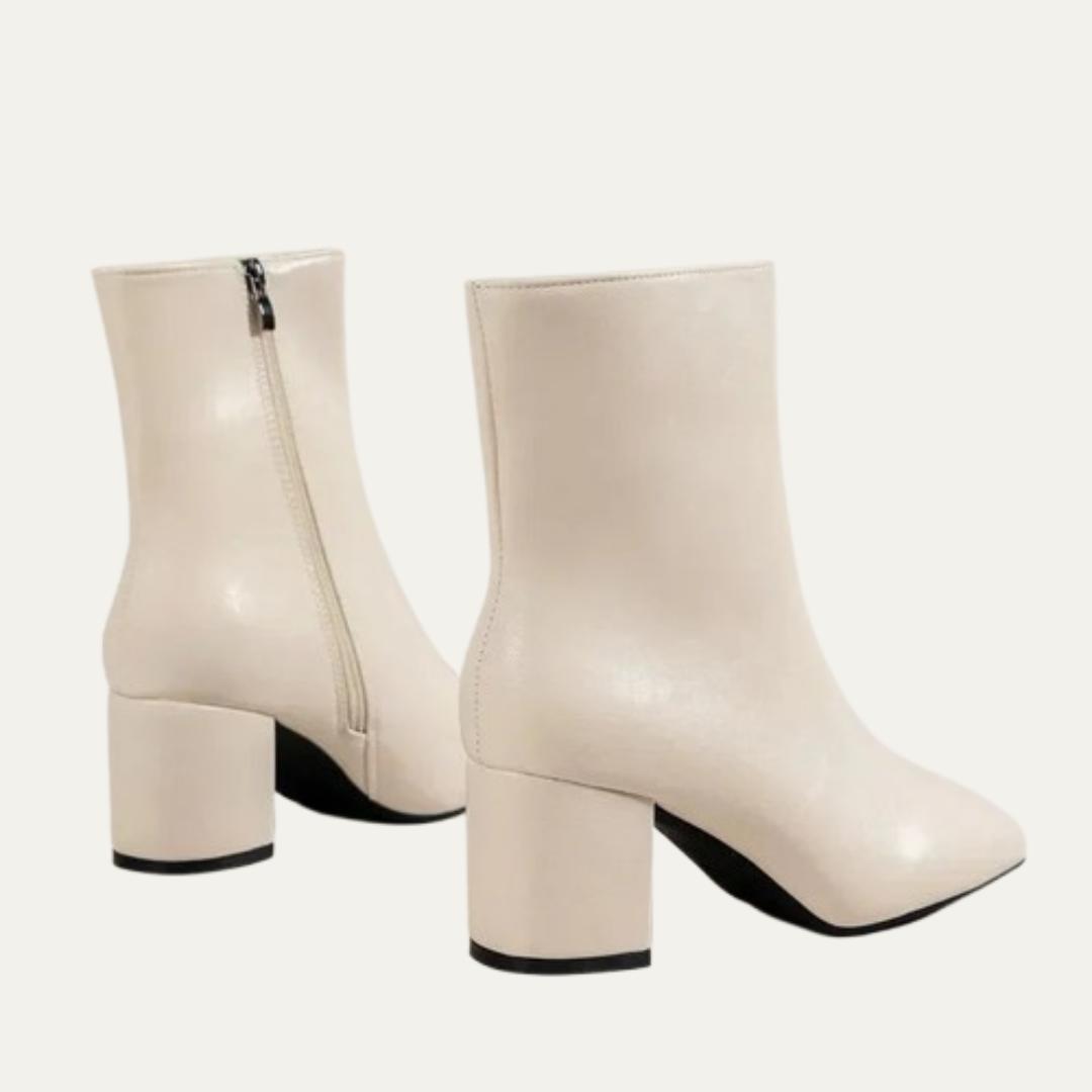 Women’s Smooth Pointed-Toe Ankle Boots