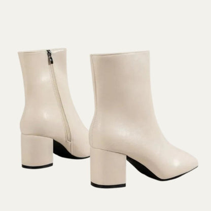 Women’s Smooth Pointed-Toe Ankle Boots