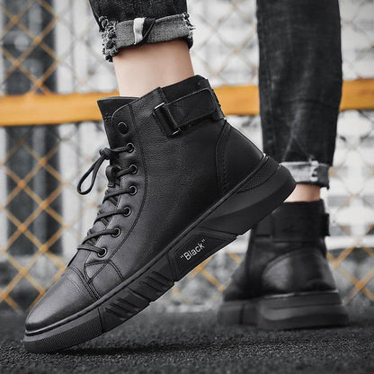 Black High Top Boots Men