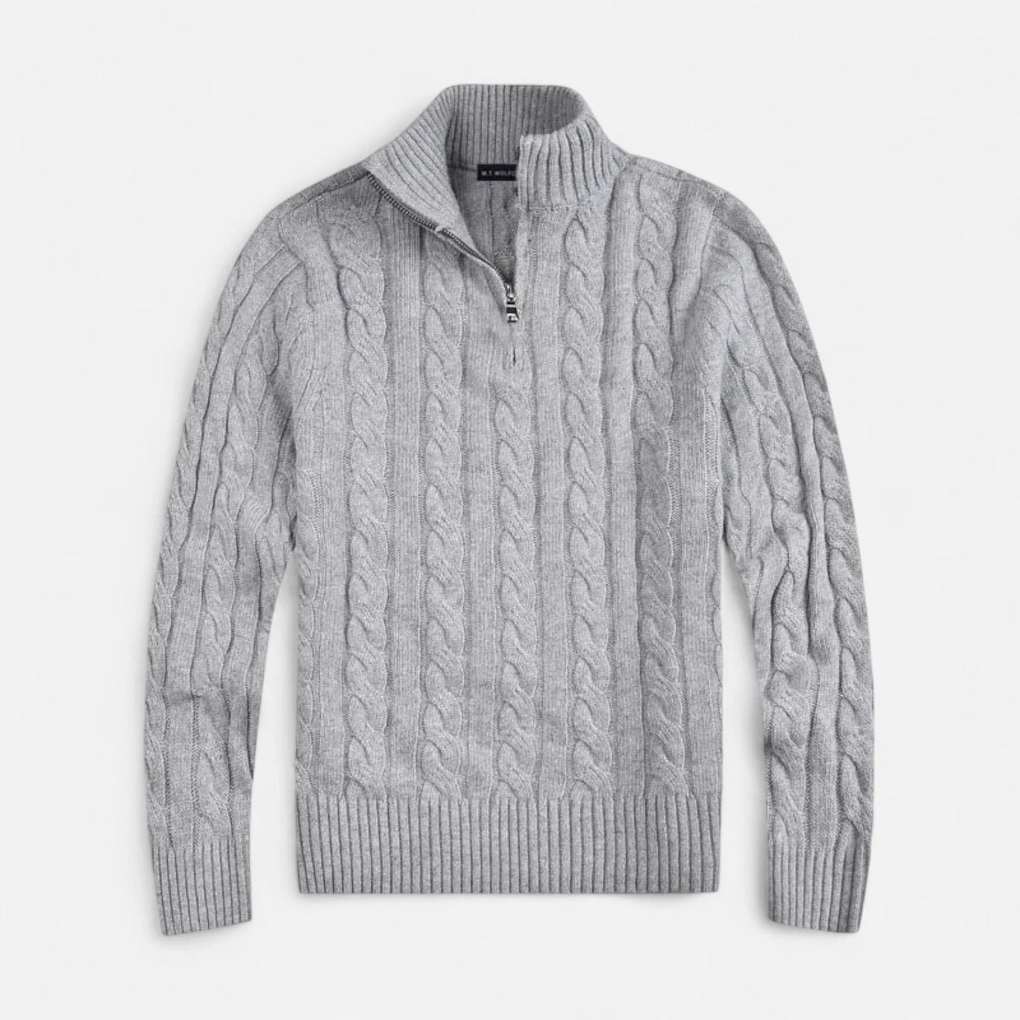Cable Knit Quarter Zip Men