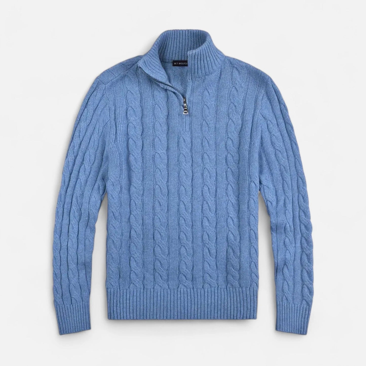 Cable Knit Quarter Zip Men