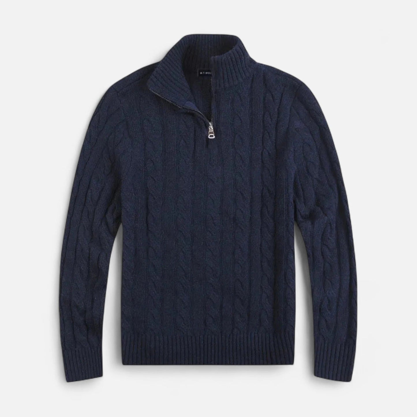 Cable Knit Quarter Zip Men