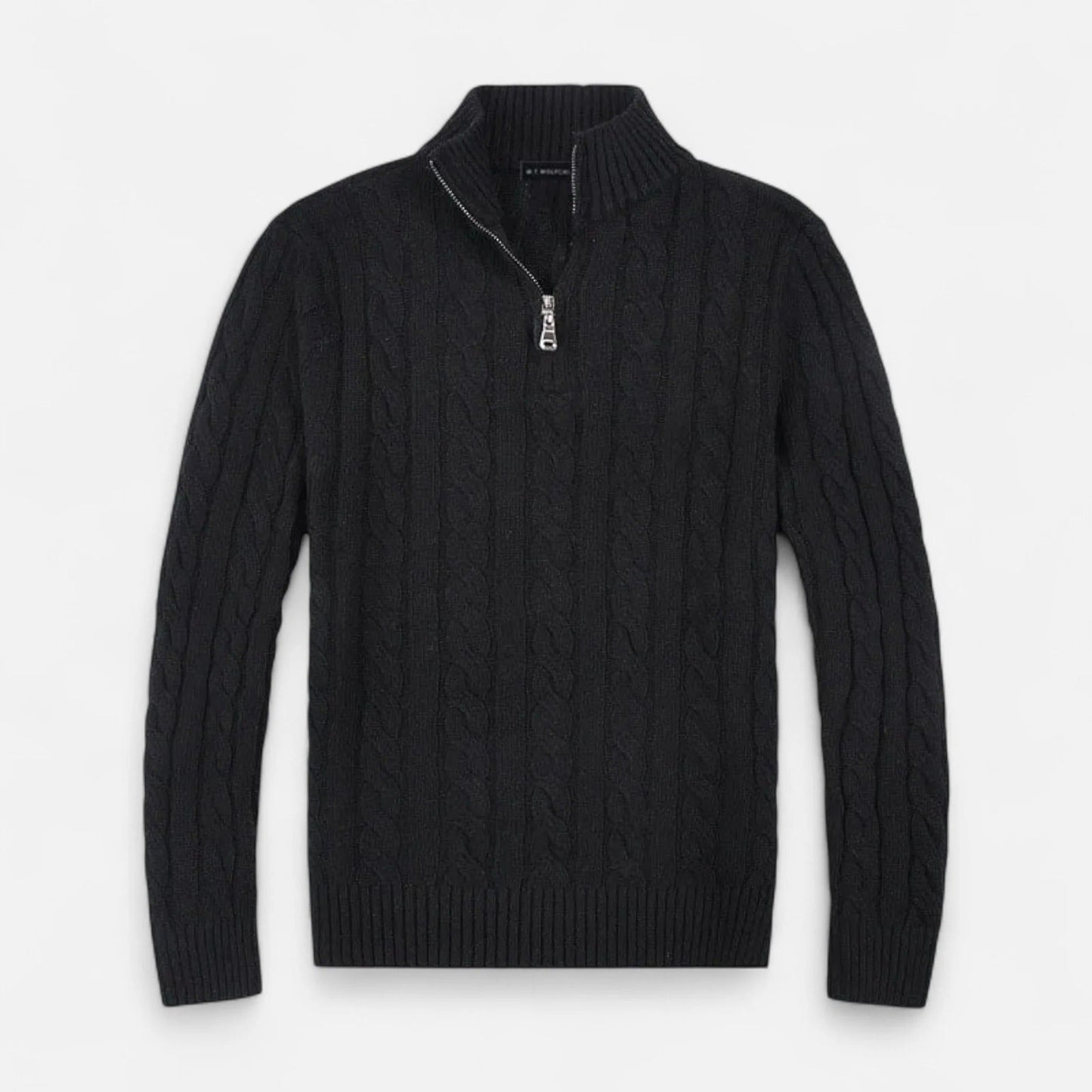 Cable Knit Quarter Zip Men