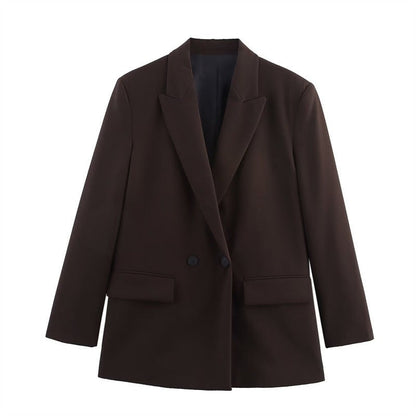 Jane | Women’s Hip-Length Wool Cape Coat – Loose Fit Design with Lapel Collar and Button Front for Stylish Outfits