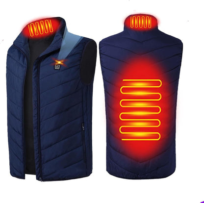 ThermaWear | Cozy Dual-Control Heated Vest for Women with 9 Heating Zones
