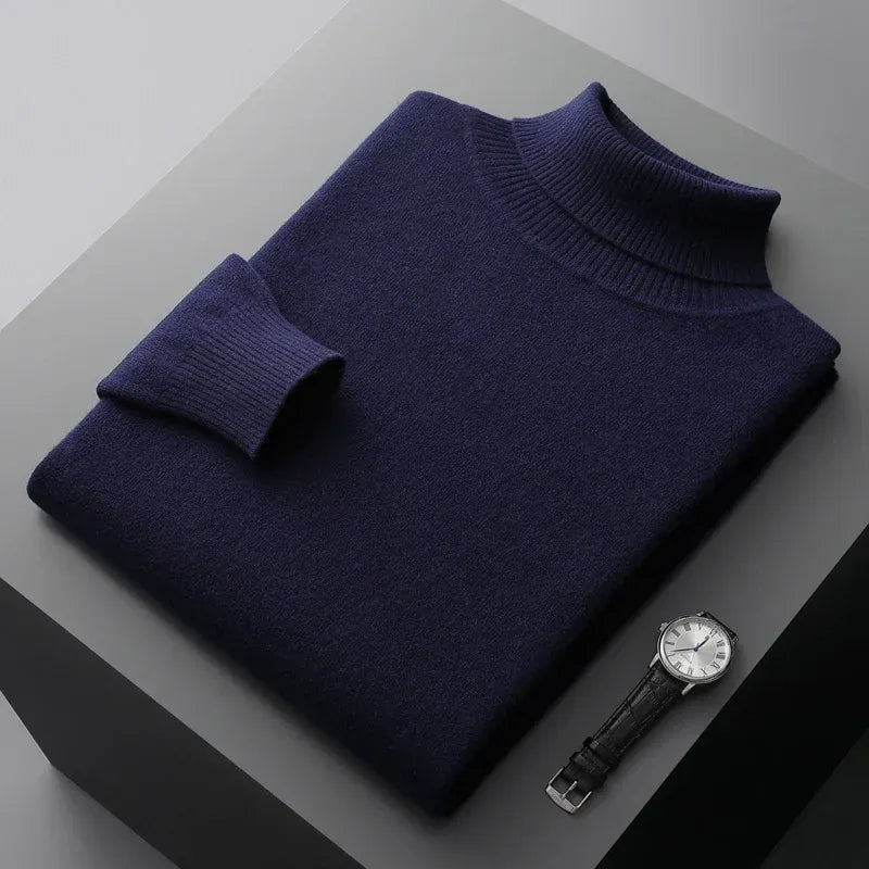 Soft Knit Turtleneck Sweater Men