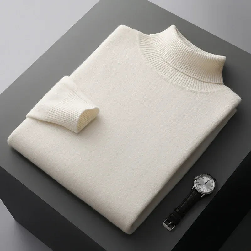 Soft Knit Turtleneck Sweater Men