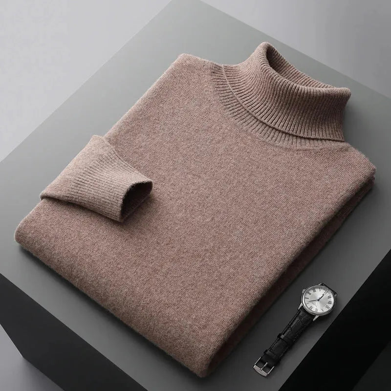Soft Knit Turtleneck Sweater Men