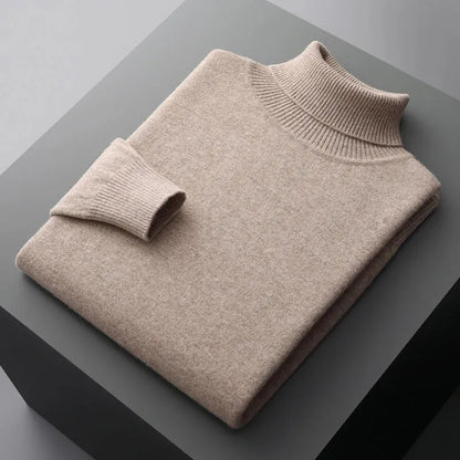 Soft Knit Turtleneck Sweater Men