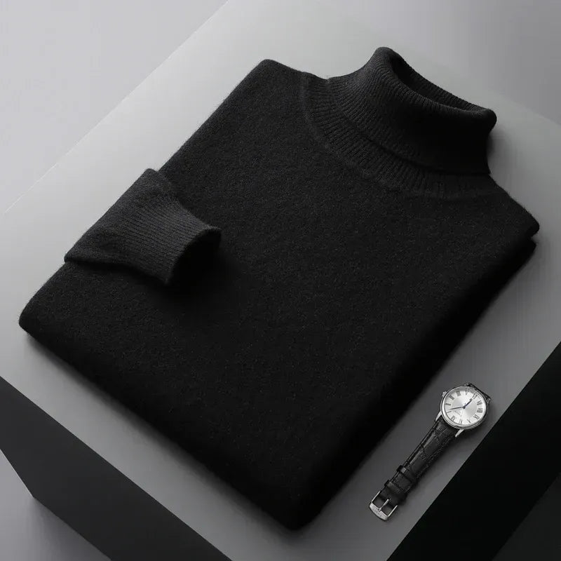 Soft Knit Turtleneck Sweater Men