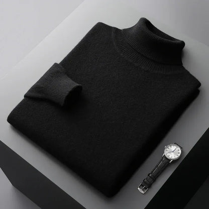 Ribbed Turtleneck Sweater Men