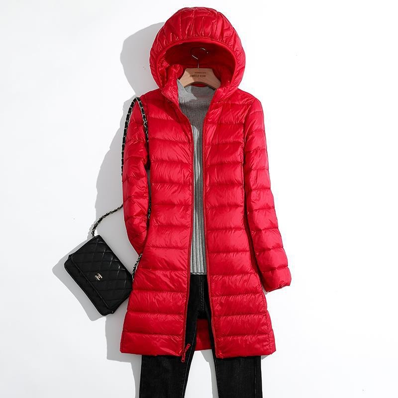 Camille | Padded Jacket - Long Hooded Quilted Water-Repellent Coat for Women