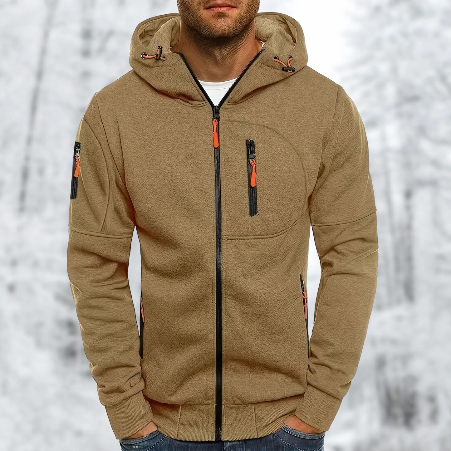 Harvey - Warm Hooded Fleece Jacket Men