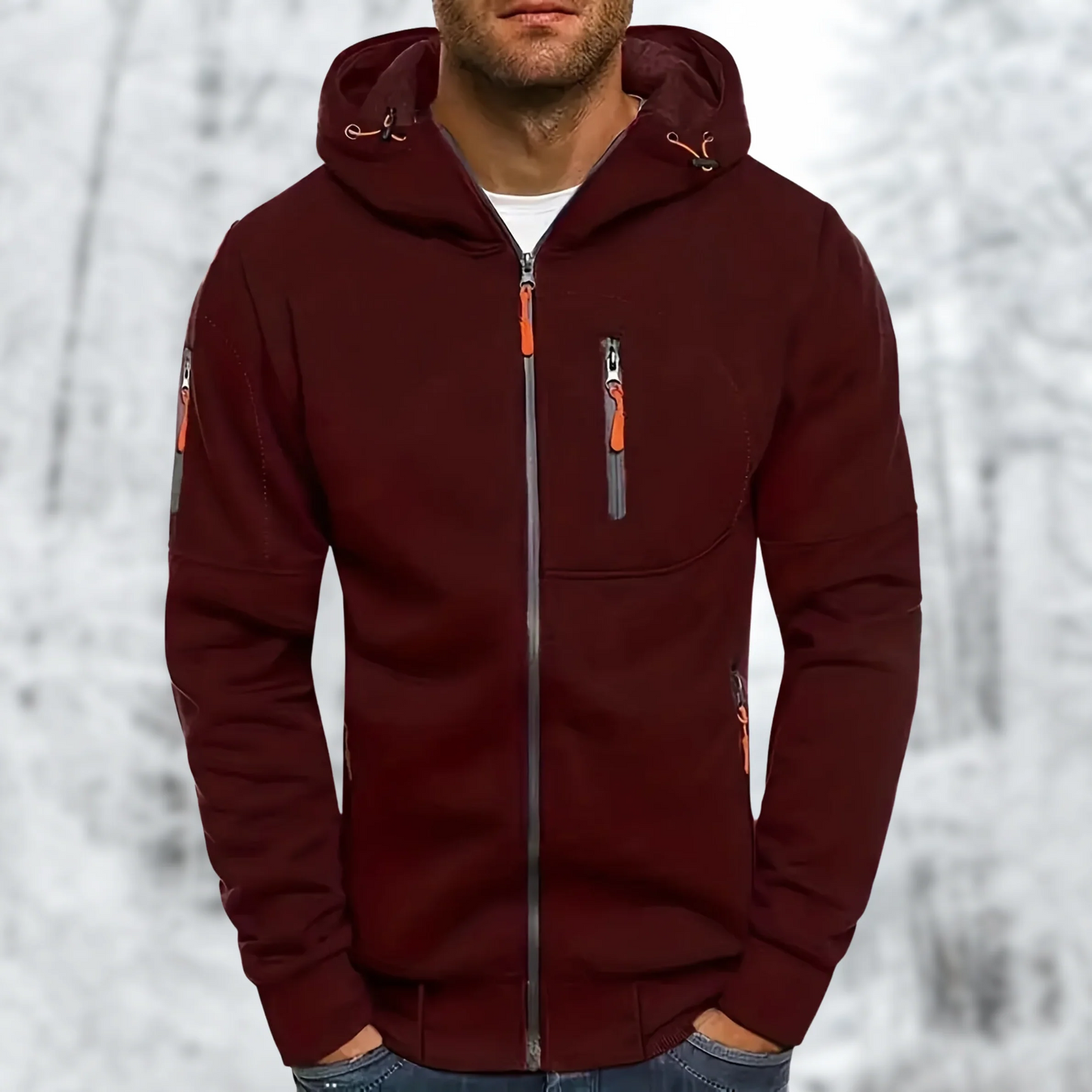 Harvey - Warm Hooded Fleece Jacket Men