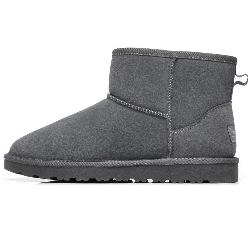 Women’s Ultra Mini Platform Boots – Cozy Brown Ankle Booties with Warm Fur Lining for Winterv