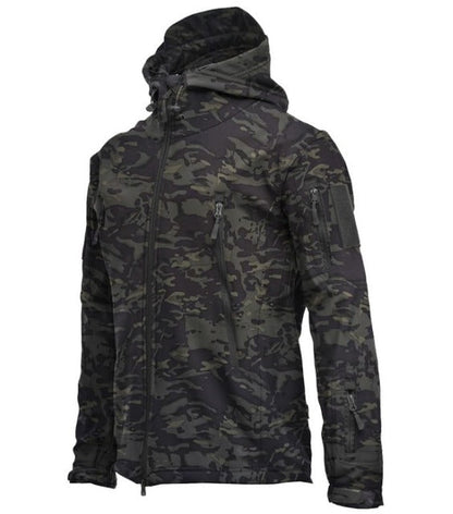 Tactical Hooded Softshell Jacket Men