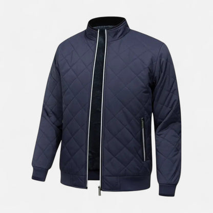 Warm Men's Quilted Fleece Jacket