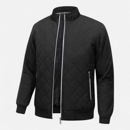 Warm Men's Quilted Fleece Jacket