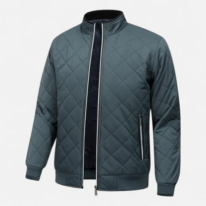Warm Men's Quilted Fleece Jacket