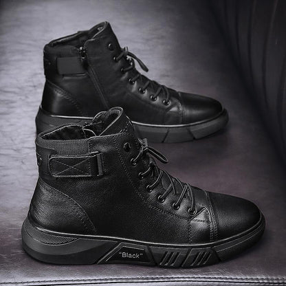 Black High Top Boots Men