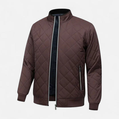 Warm Men's Quilted Fleece Jacket