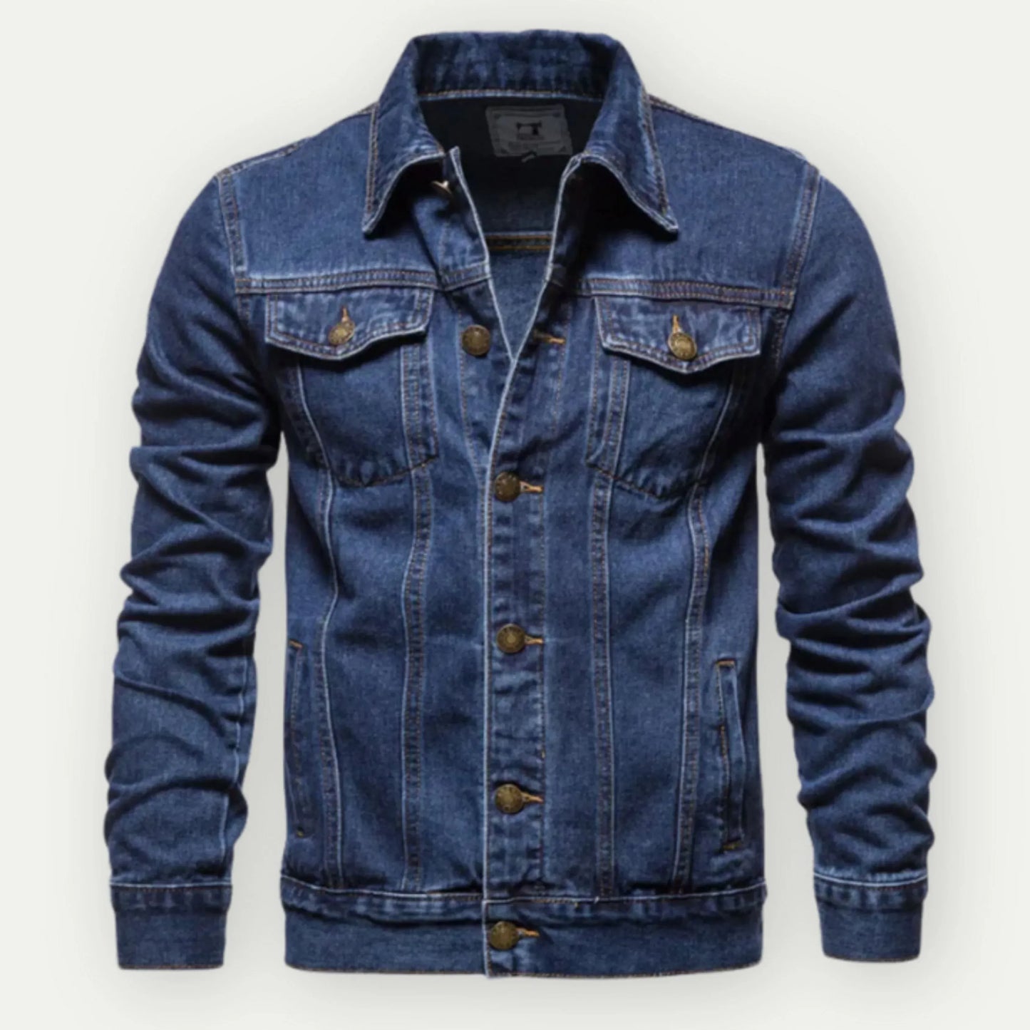 Cevori Tailored Fit Denim Trucker Jacket