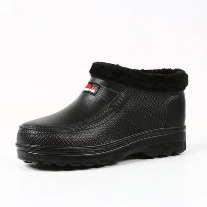 Black Winter Ankle Boots | Waterproof & Fur-Lined
