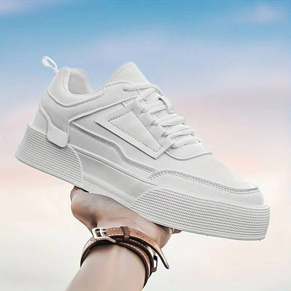 Modern White Chunky Sole Trainers Men