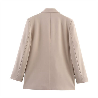 Jane | Women’s Hip-Length Wool Cape Coat – Loose Fit Design with Lapel Collar and Button Front for Stylish Outfits