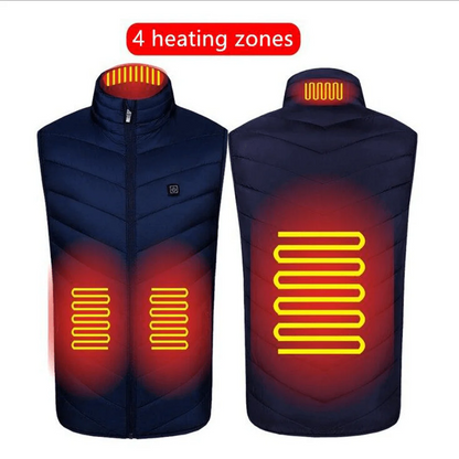 ThermaWear | Cozy Dual-Control Heated Vest for Women with 9 Heating Zones