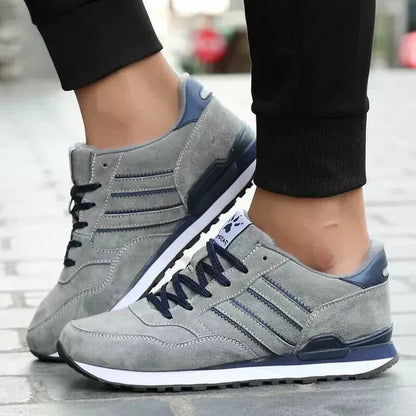 Leather Slip-On Casual Trainers Men