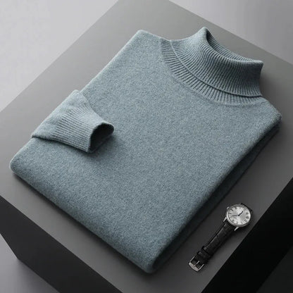 Soft Knit Turtleneck Sweater Men