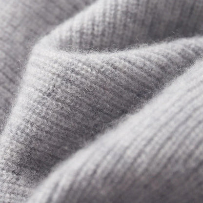 Knitted Zip-Up Hoodie Men